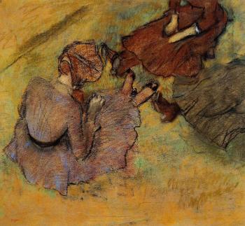 Edgar Degas : Woman Seated on the Grass